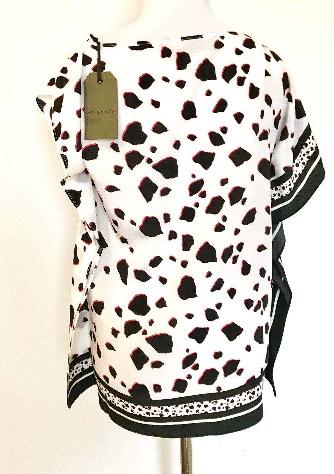 AllSaints Silk Tecla Jasper Blouse.NWT Retail $268 Price $86 Size 0 All Saints