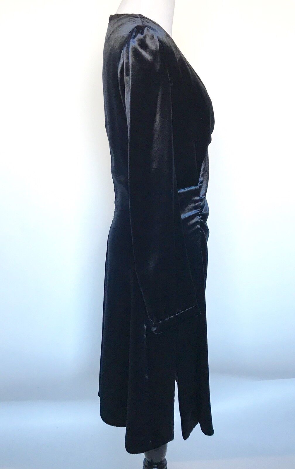 Prada Soft Blue Draped Dress. NWT Size Italian 38 US 2 Retails $2070 Price $1100