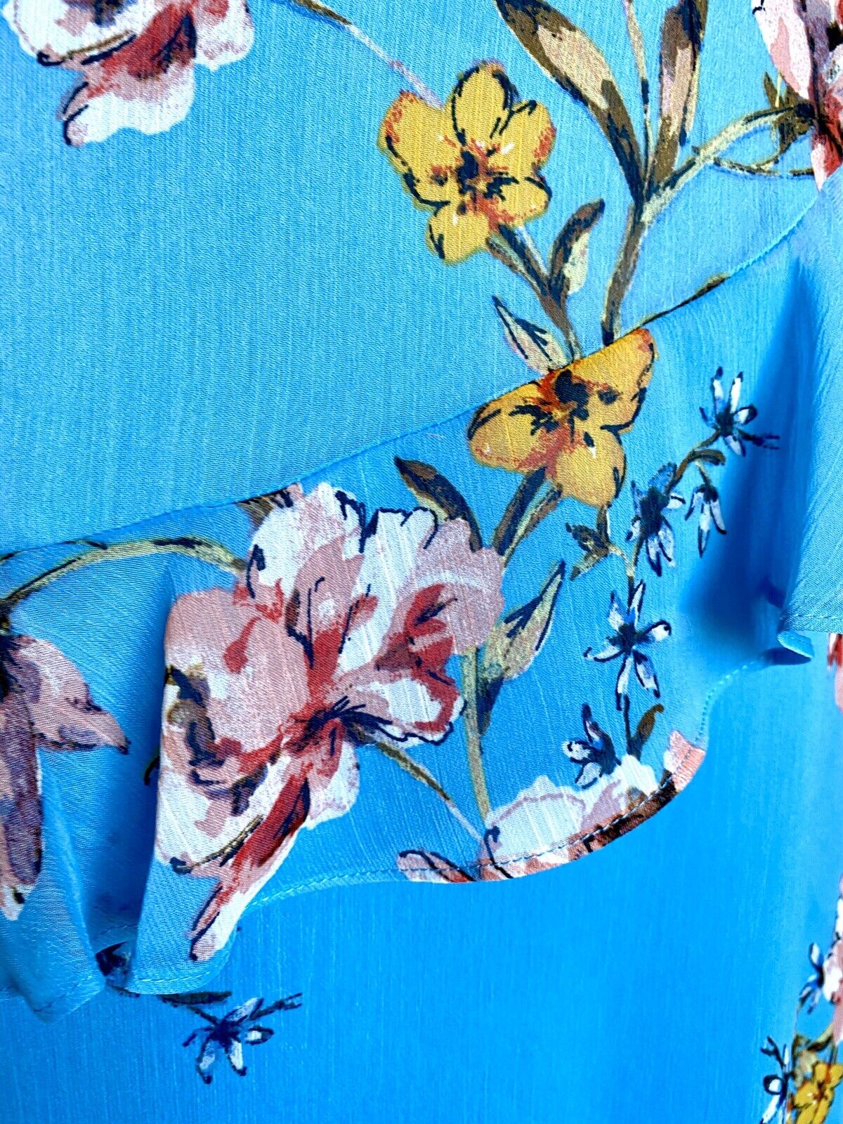 AVEC LES FILLES NWT  Floral Ruffle Dress. Retail $148 Price $58 Size 10