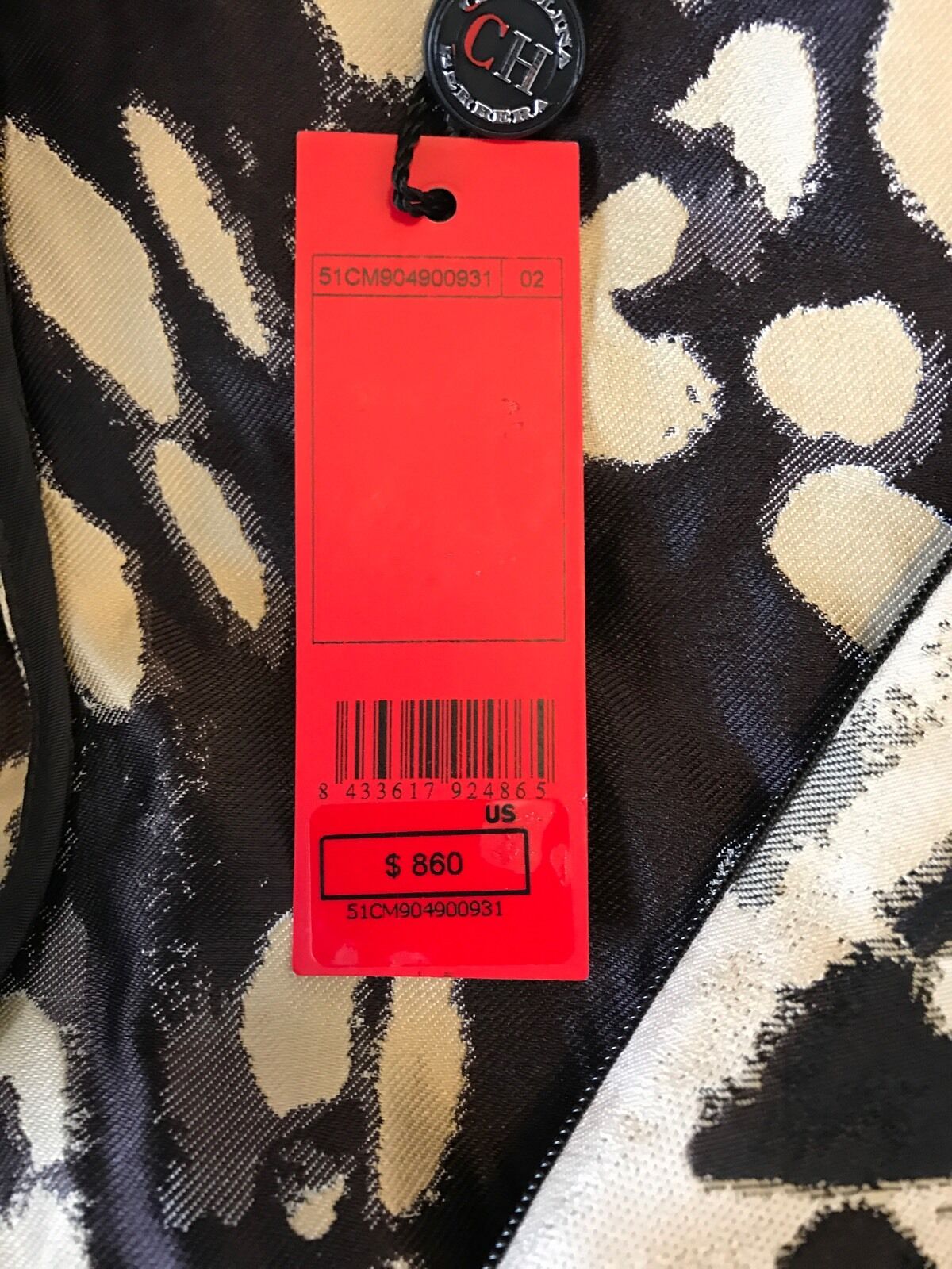 Carolina Herrera Animal Print Ruffle Dress. Retails $860 NWT Price $369 Size 2