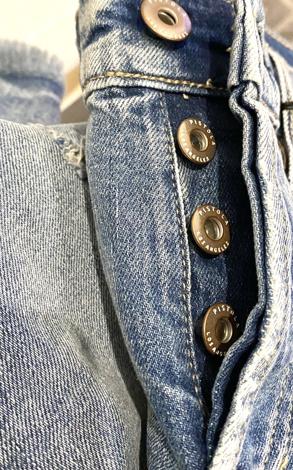 Pistola Charlie High Rise Zip Leg jean Retail $108 Price $64 Fray Hem NWT