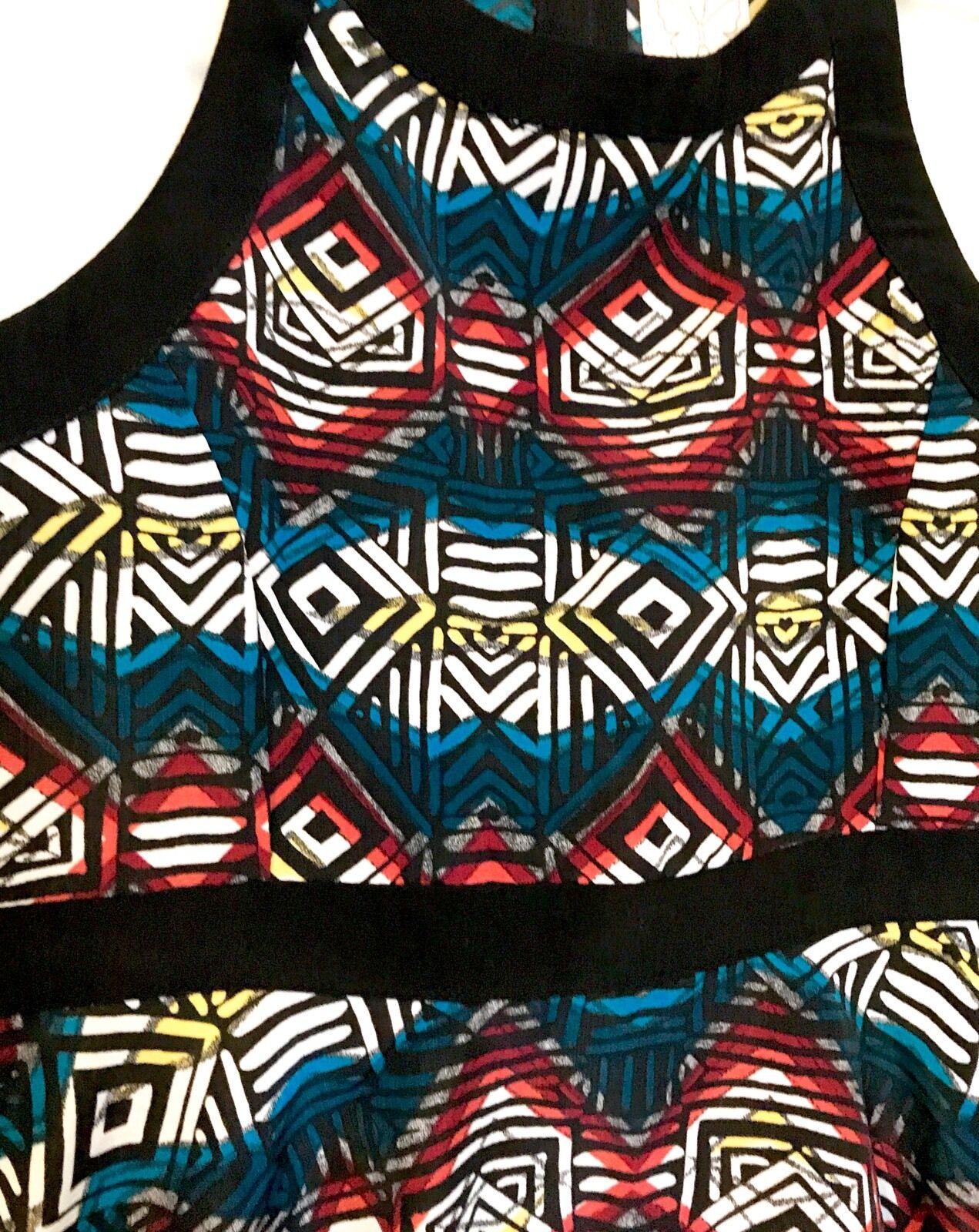 Ella Moss Black Band Diamond Silky Dress. NWT Retail $64 Price $29 Age 4-5