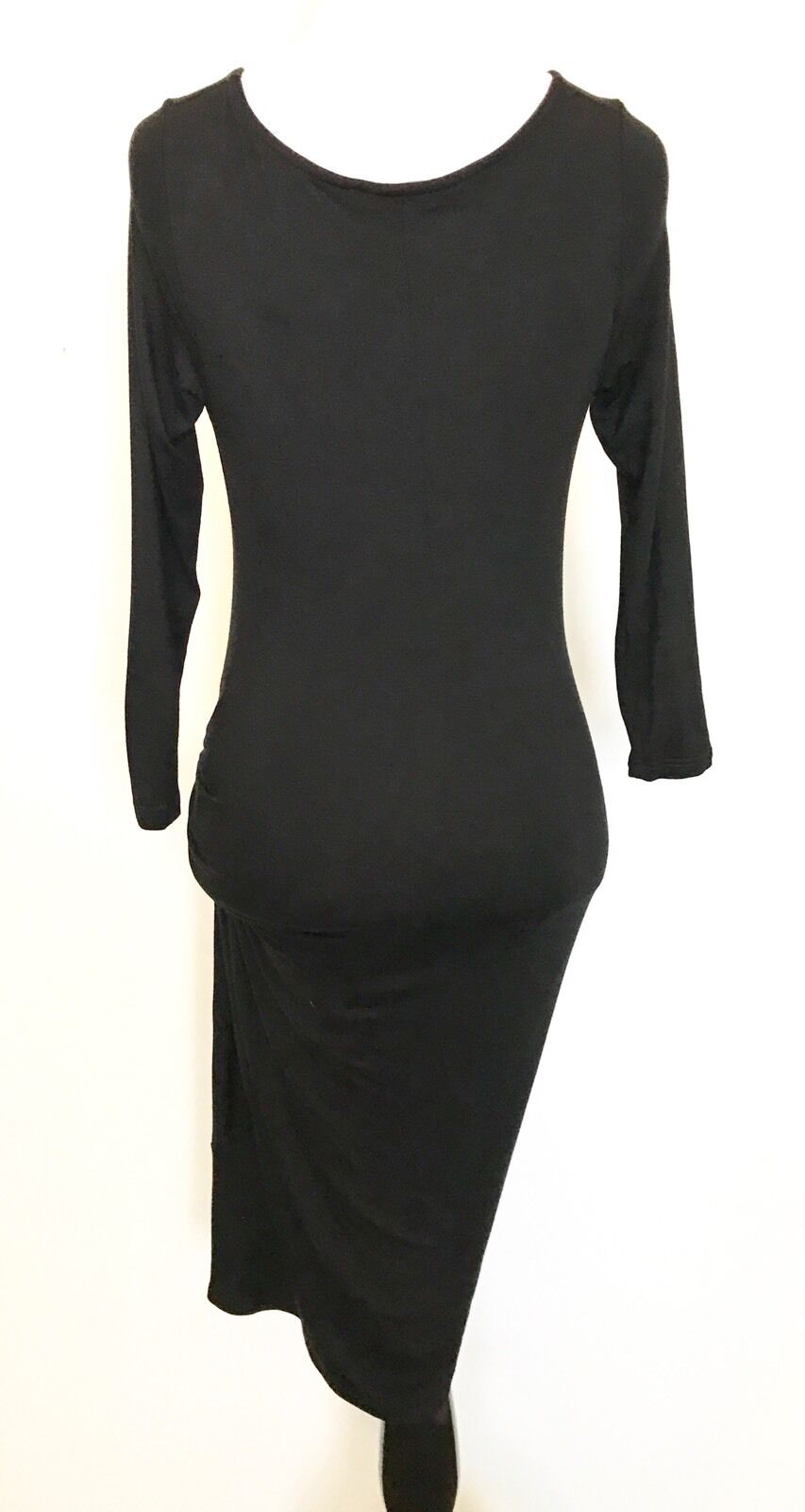 The Vanity Room Dark Black Knot Detail Wrap Dress. NWOT Price $32