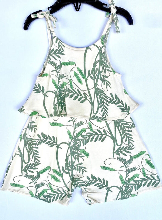 Kate Quinn Bamboo Shortie Ruffle Romper Retail $46 Price $32 0-3 M Peapod