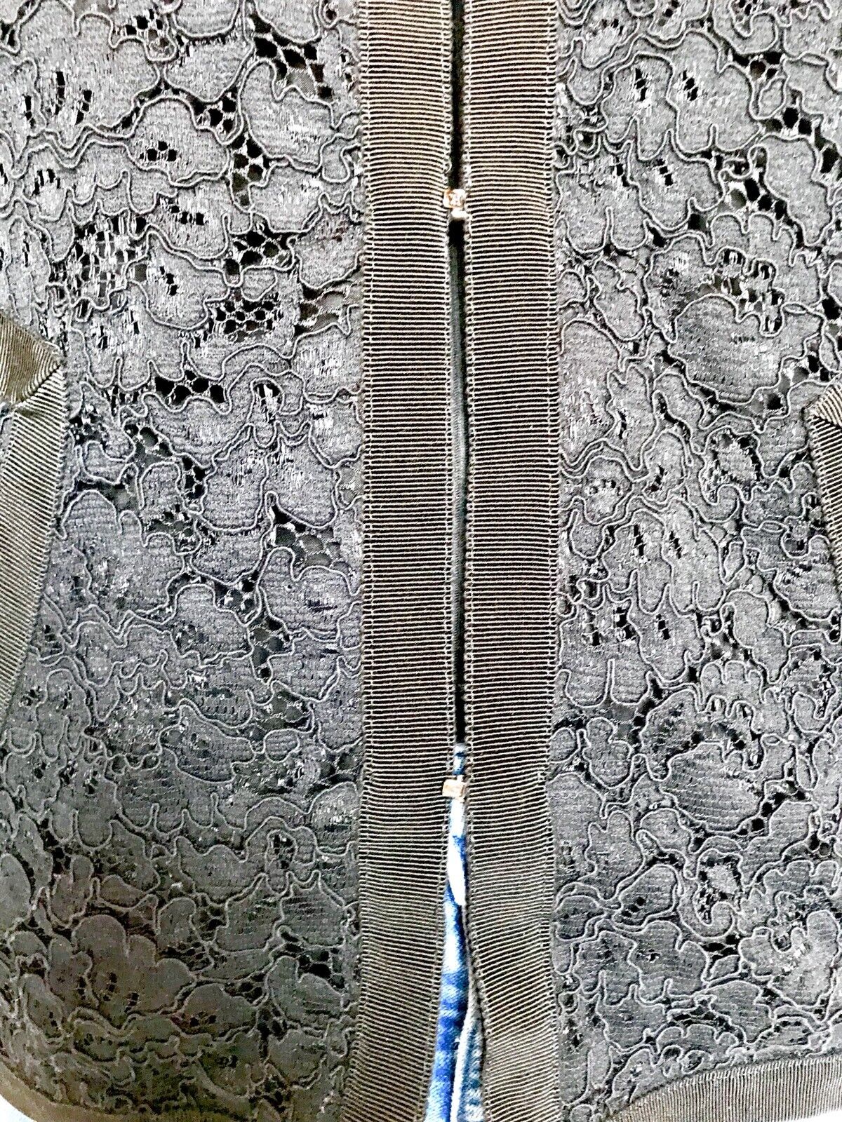 Carolina Herrera Black Lace Waistcoat Top. NWT Retail $600 Price $245 Size XS