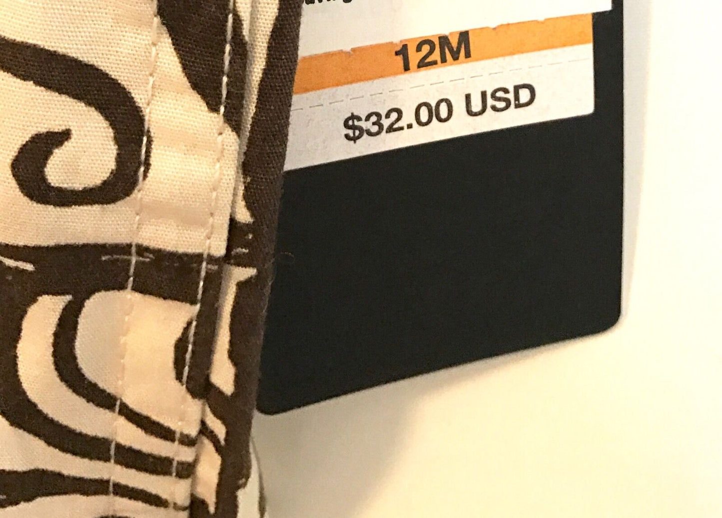 Quicksilver Cream & Brown Short Sleeve Shirt NWT Retail $32 Price $19 12 M