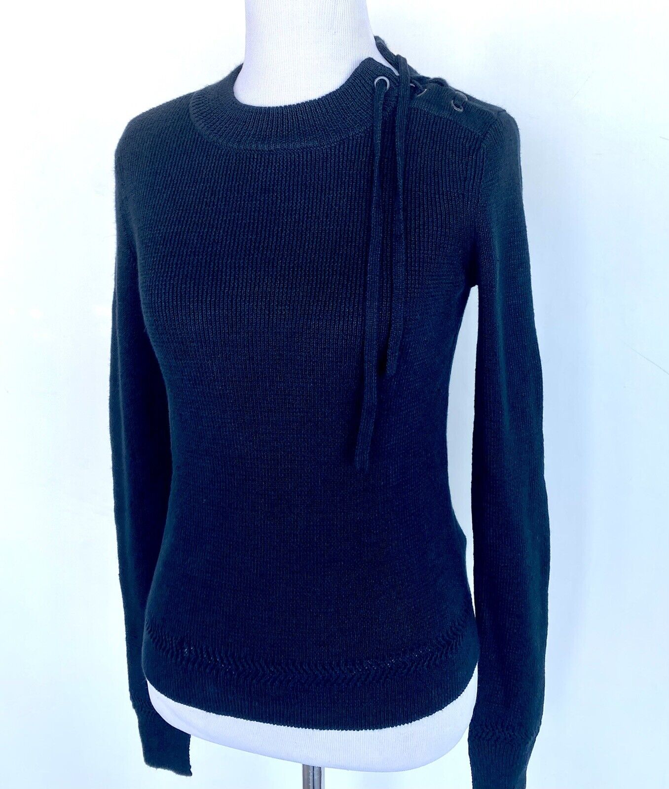 AllSaints Gilli Laced Jumper Sweater Retail $215 Price $98 Size 0 All Saints