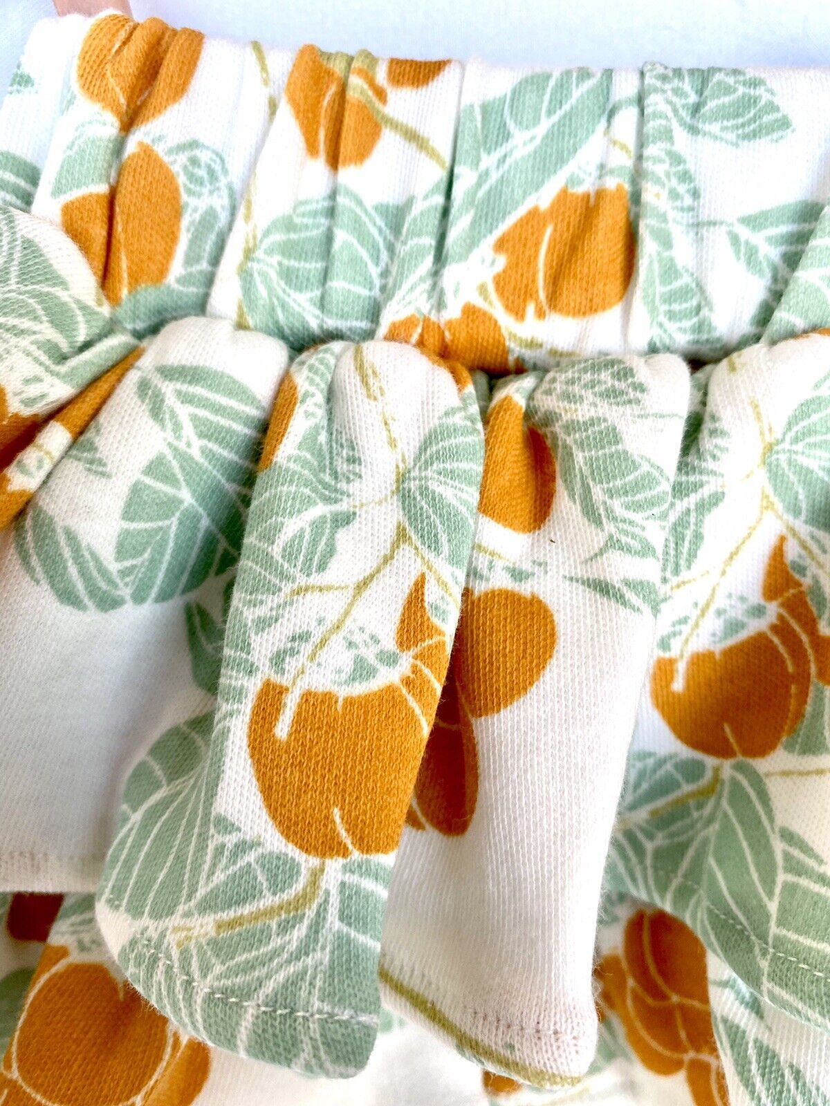 Kate Quinn 100% Organic Cotton Double Ruffle Bloomer Retail $28 Price $22 3-6 M