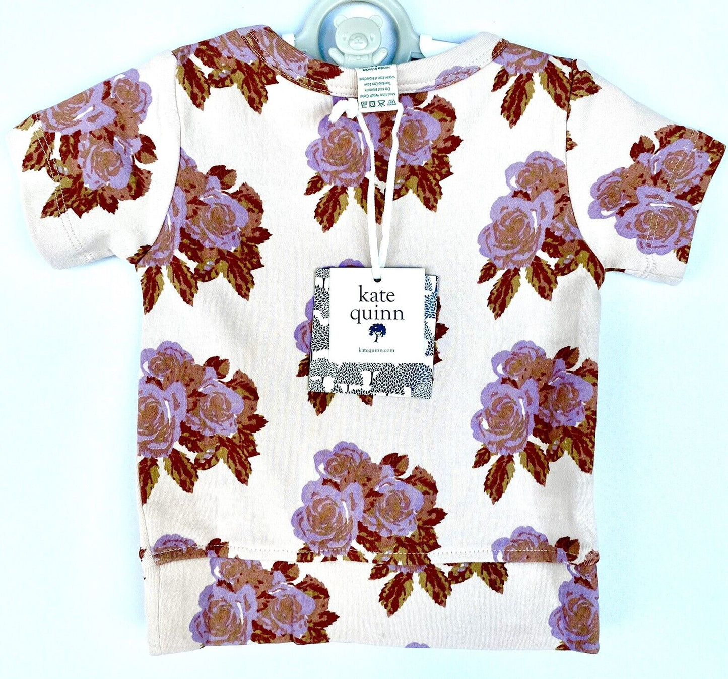 Kate Quinn Organic Cotton Crew Neck Top Price $26 6-12M Orchid Rose