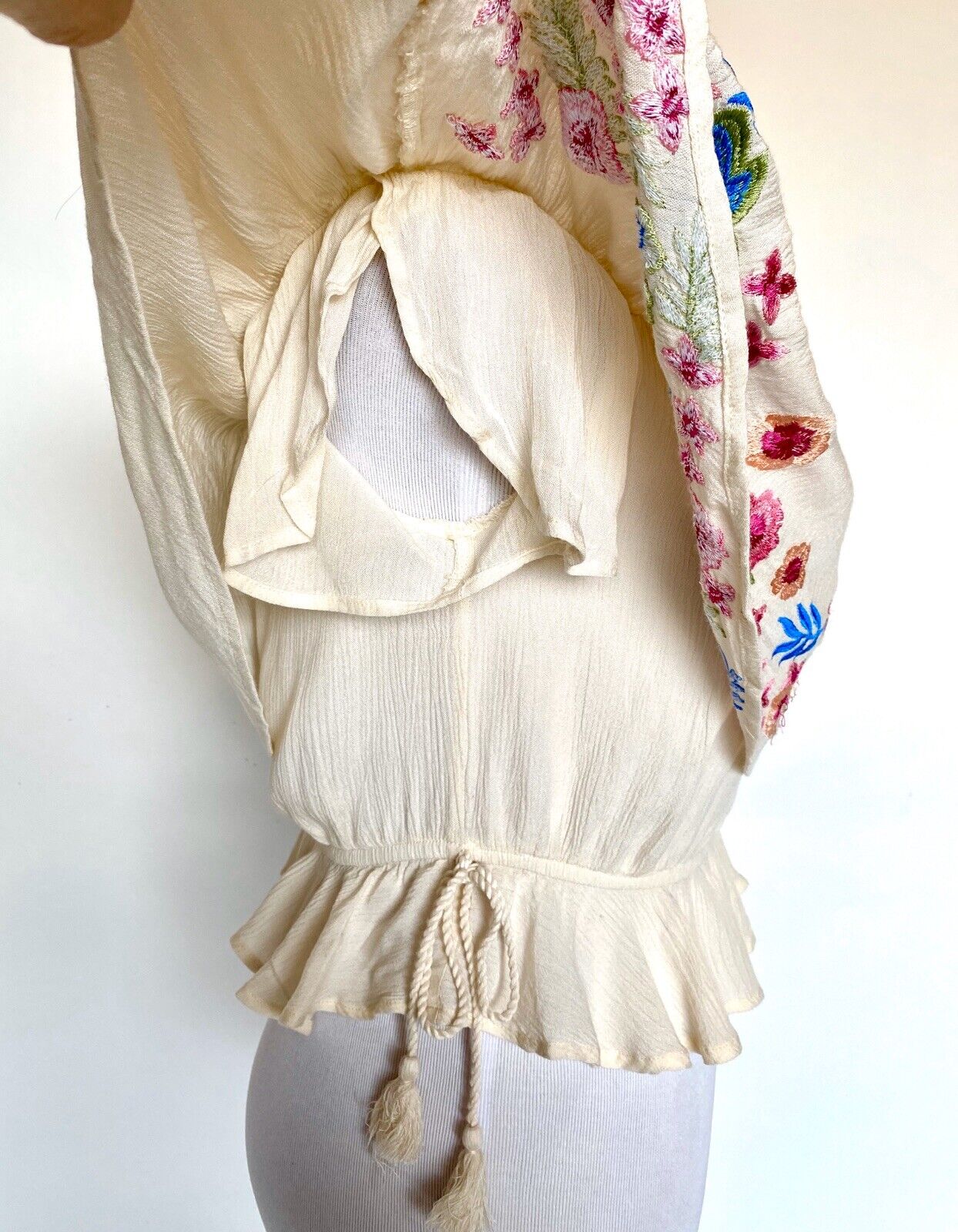 Anthropologie Rahi Cali Boho Embroider Top Retail $76 Price $34 S NWT