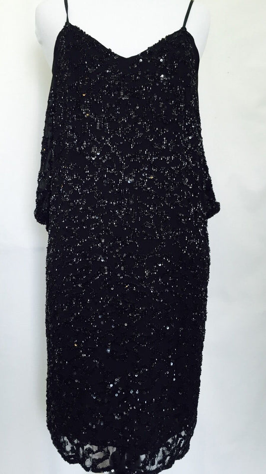 AllSaints Sequin Formal Prom  Dress. NWT Black. Retails $360 Size 2