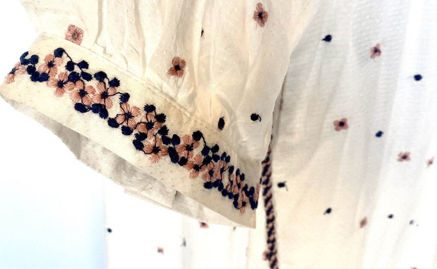 VELVET Graham & Spencer Boho Isilda Embroider Dress Retail $238 Price $79 S NWT