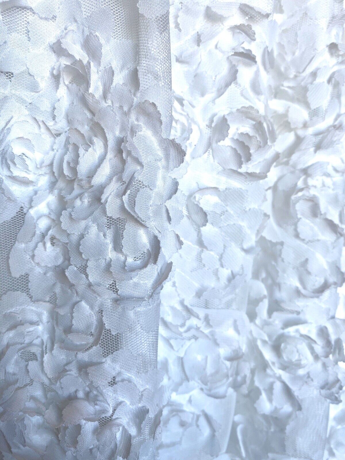 Adrianna Papell White Mesh Neck Wedding Dress NWT Size 6 Retails $299 Price $175