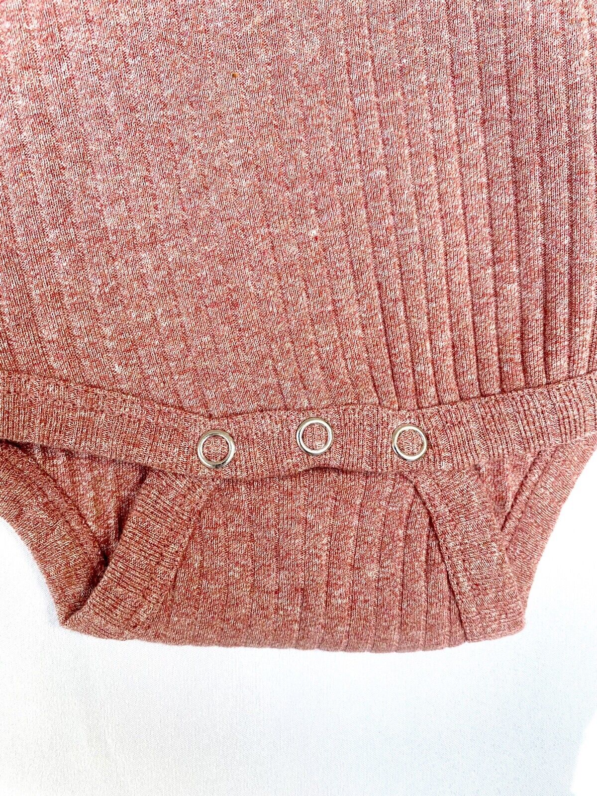 Kate Quinn Organic Cotton Bodysuit LS Cedar Rose Retail $24 Price $17 0-3 M