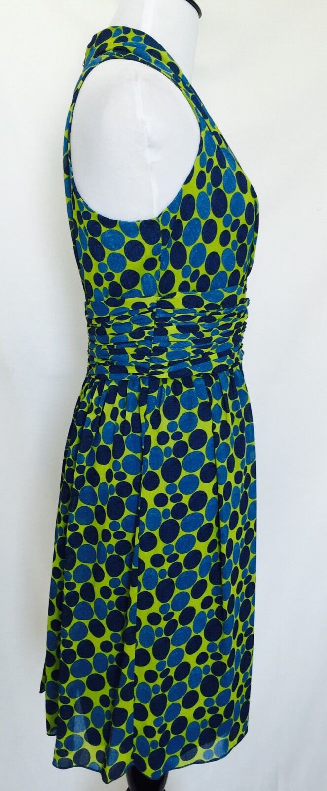 MARC NEW YORK Green And Blue Spot Dress NWT SIZE 4. RETAILS $138 PRICE $43