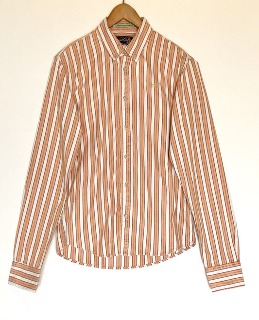 Scotch & Soda Striped LS Cotton Shirt. NWT Small Retail $98 Price $59