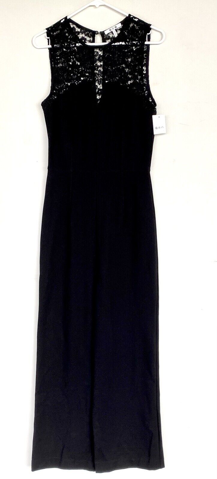 Black lace neck jumpsuit retail $194 price $65 size S NWT