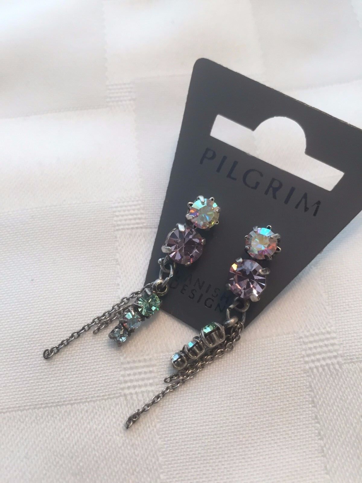 Pilgrim Jewelry Swarovski Crystal  Sterling silver Plated Earrings $15