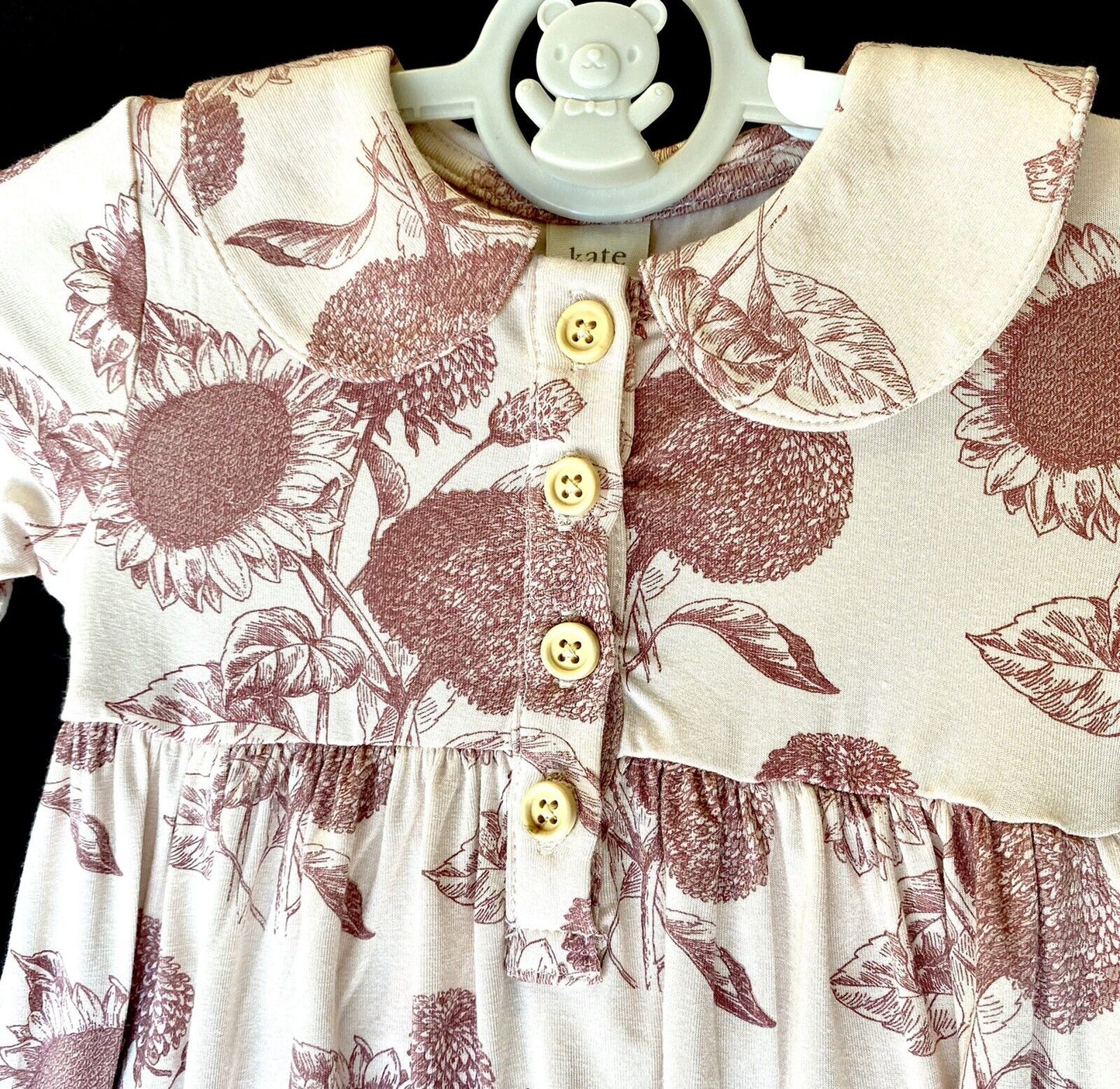 Kate Quinn Bamboo Peter Pan Collar Dress & Bloomers Retail $50 Price $38 6-12 M