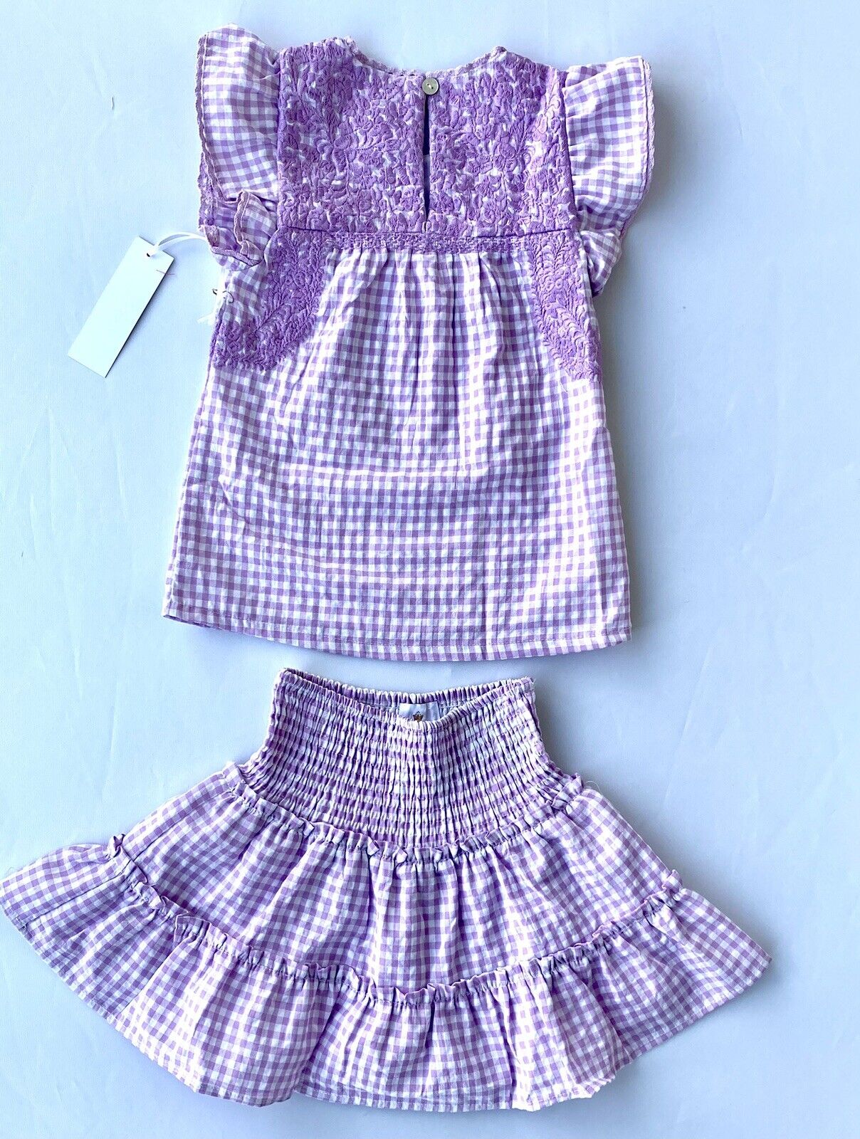 J Marie embroidered Gemma Set 2T Retail $136 Price $49 Blouse Skort