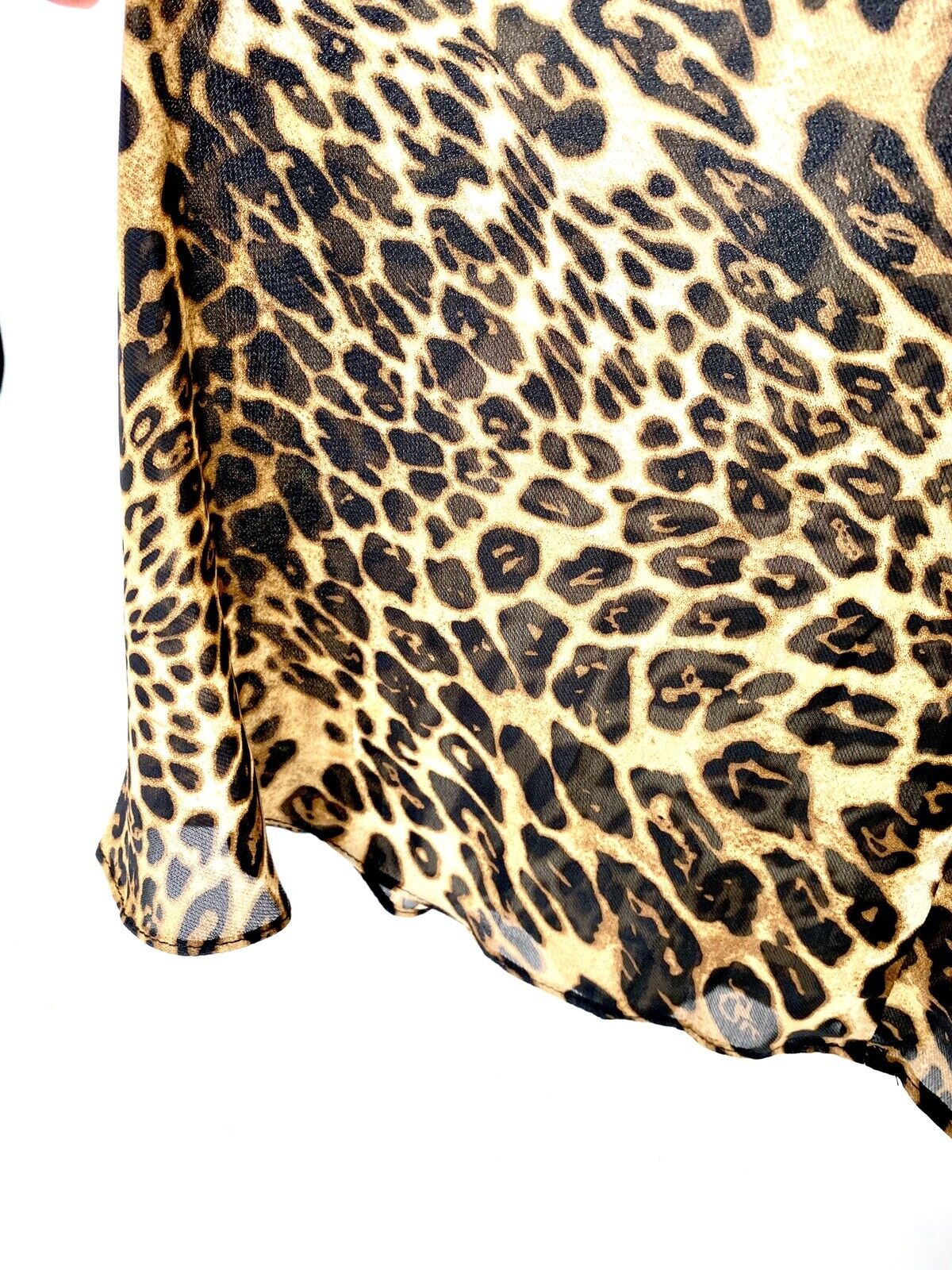 Aqua Leopard Print Party Cocktail Prom Wrap Dress XS Retails $118 Price $48 NWT