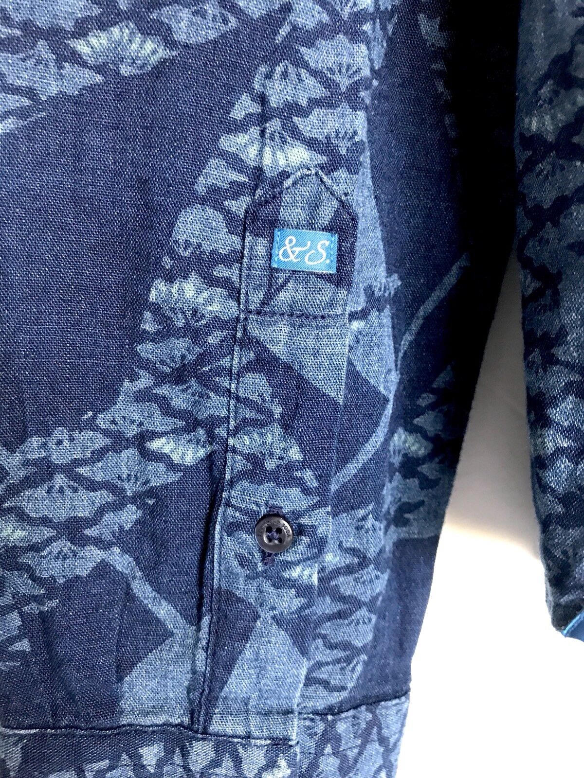 Scotch & Soda Blue Linen / Cotton Mix Shirt. NWT Small Retail $125 Price $69