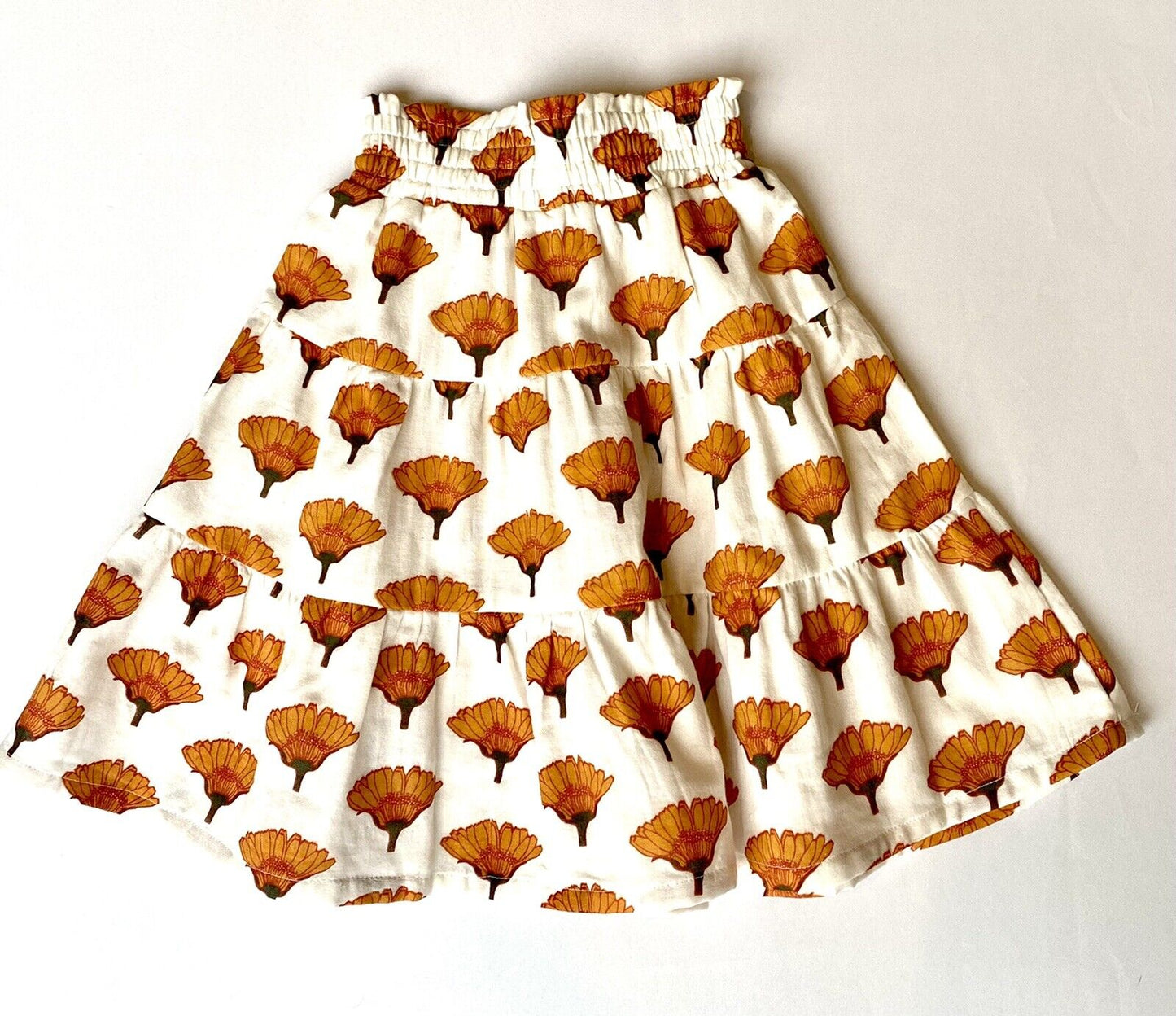 Kate Quinn 100% Organic Cotton Marigold Tiered Skirt Retail $36 Price $26 0-3 M