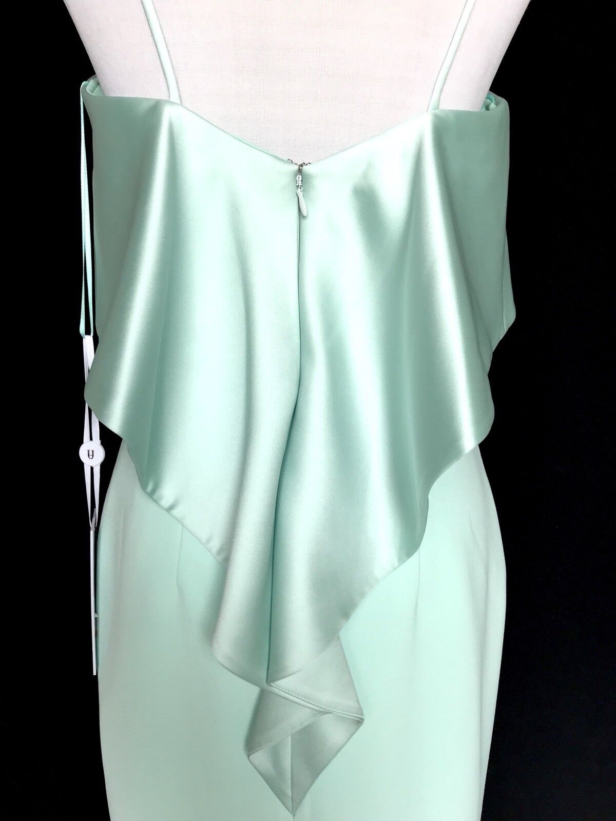 Forever Unique Mint Lori Dress. Satin Bodice Size 4 NWT Retails $249 Price $68