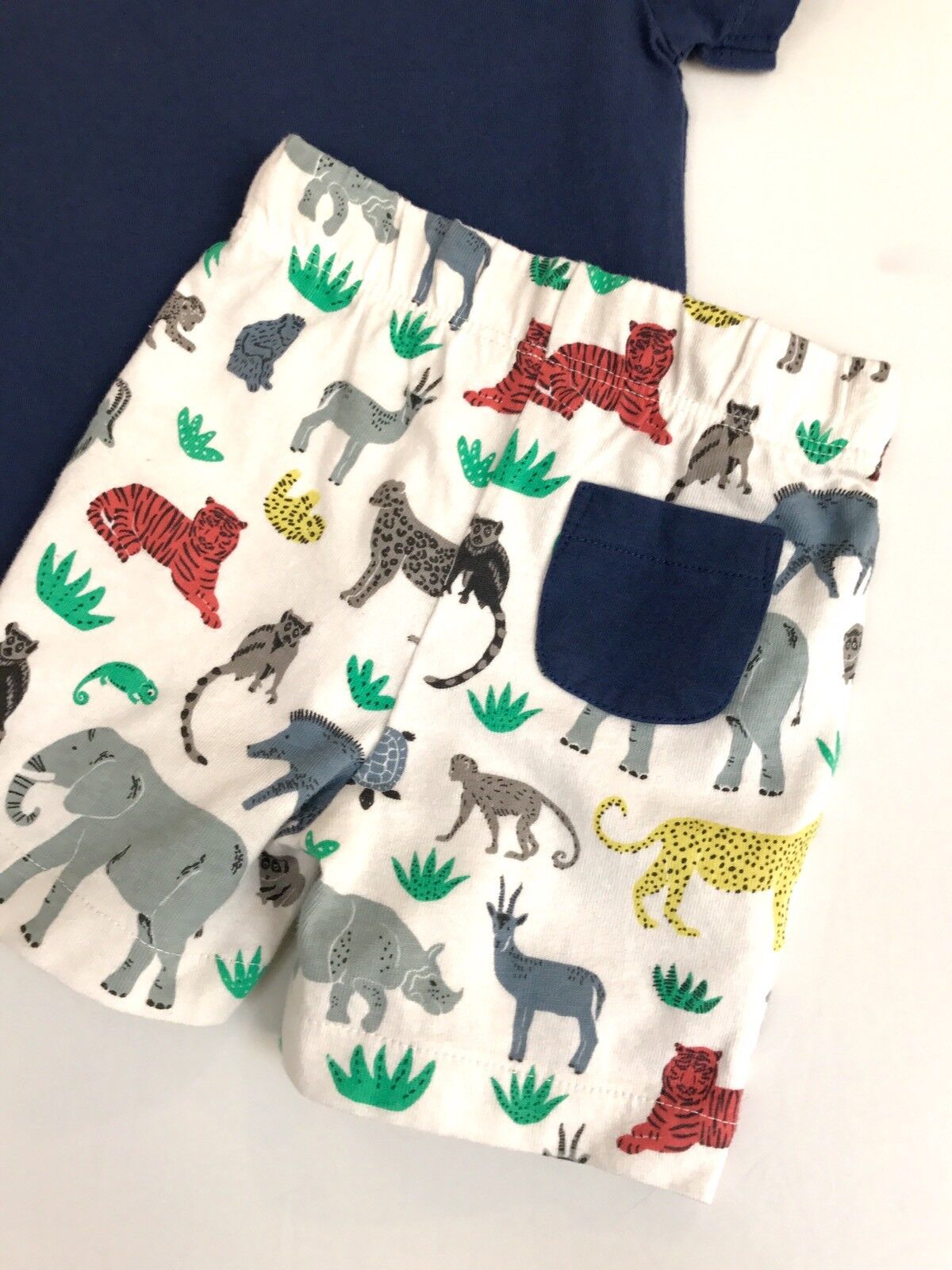 Mini Boden Shortie PJs Jungle Animal Design 3-6 M Retail $40 Price $29.50 NWT