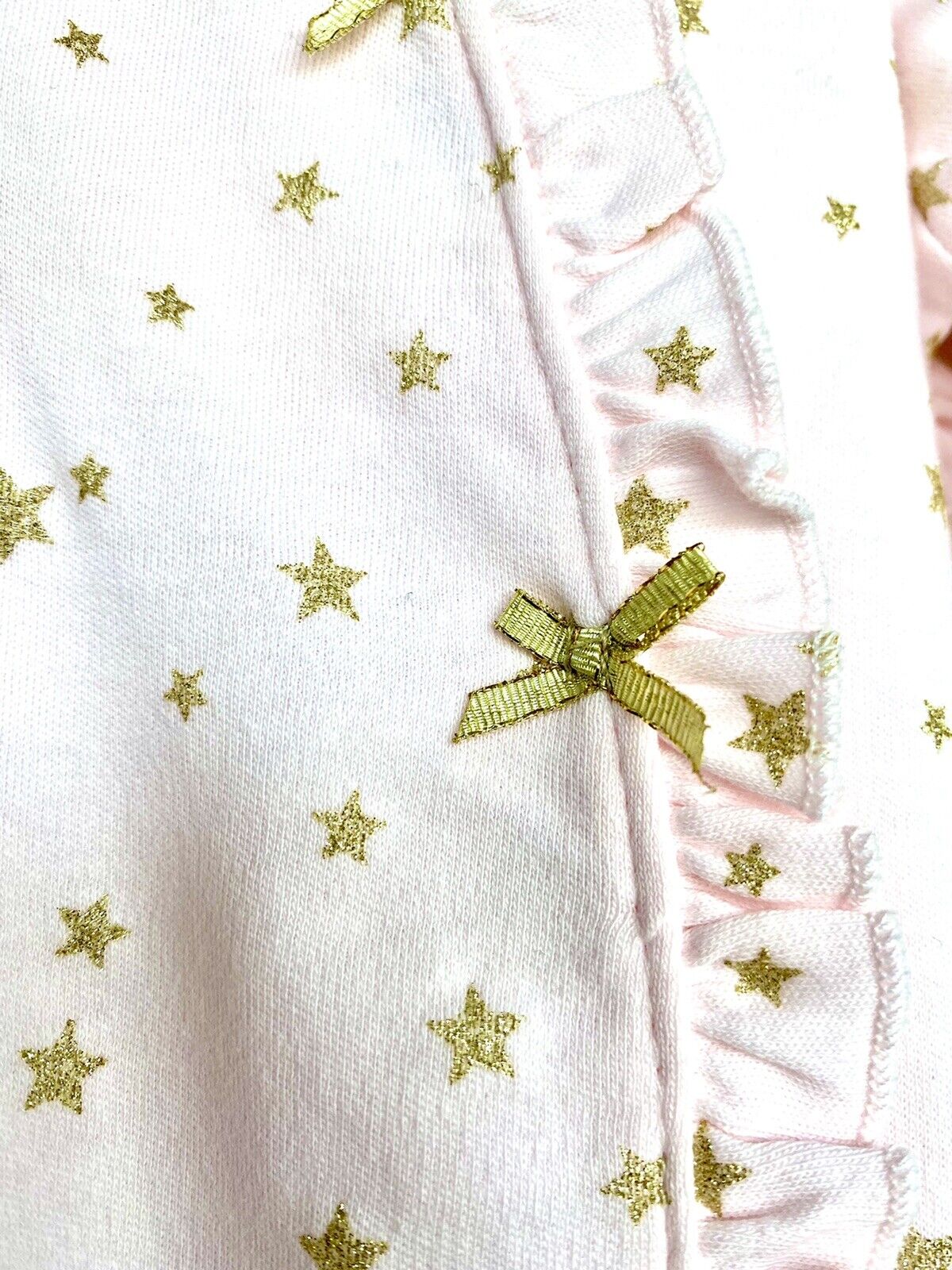 Little Me 2 Piece Bodysuit With Hat Pink Sparkle Stars 9 Months NWT Price $16