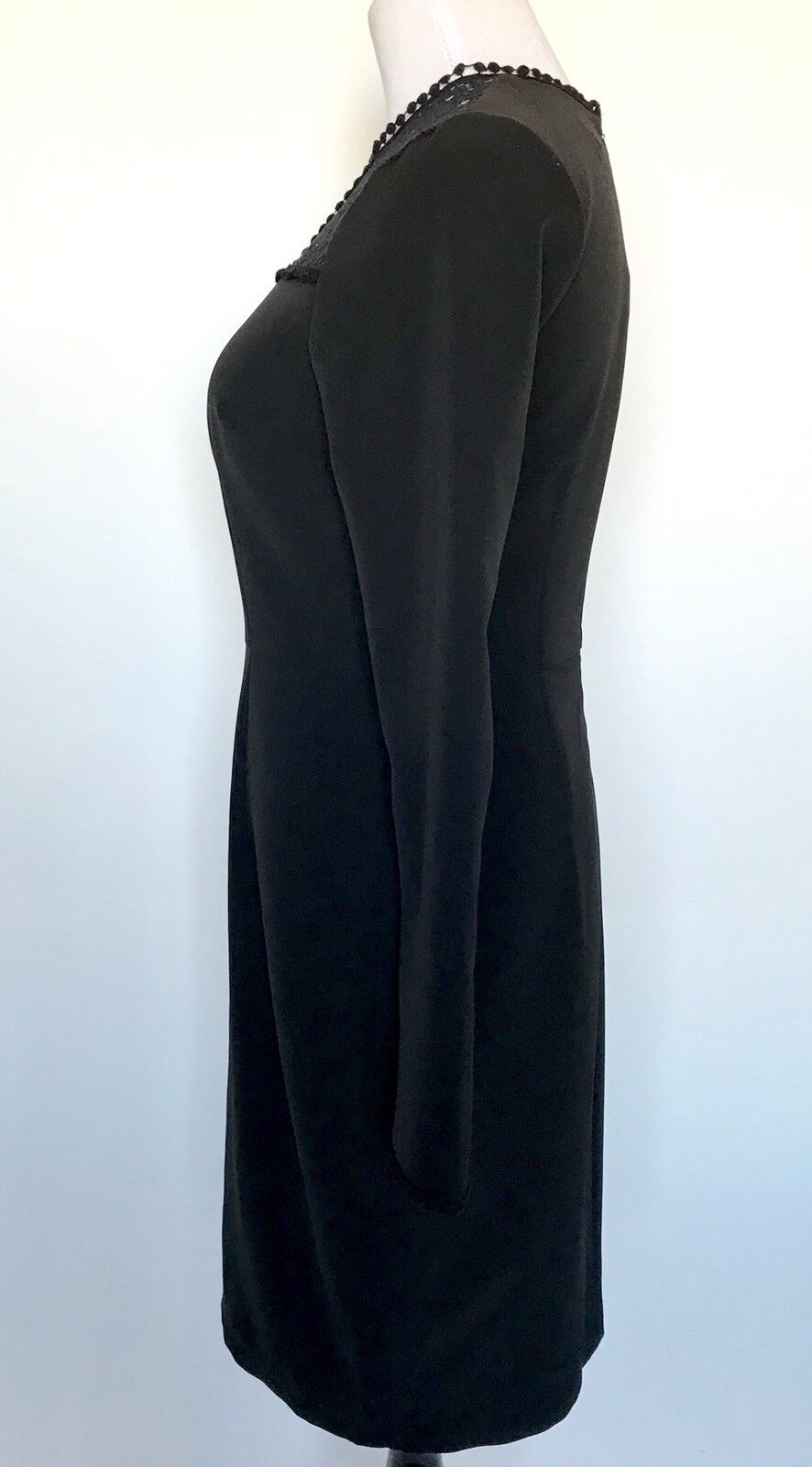 Alexia Admor Black Lace Panel Dress. Retail $225 Price $98 Size S NWT