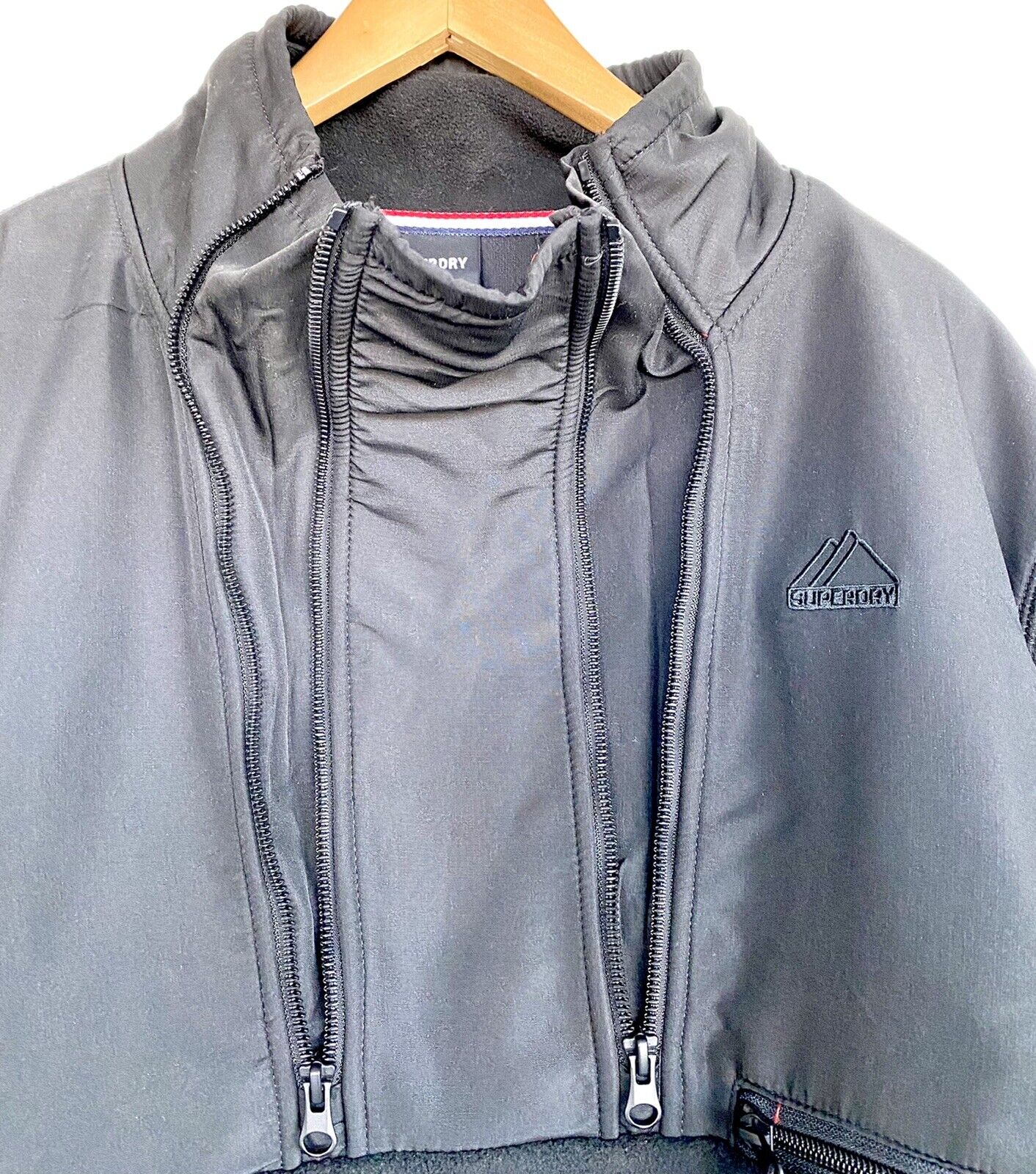 Superdry Sport Mountain Sport Fleece Jacket Size L Price $79.95 Black
