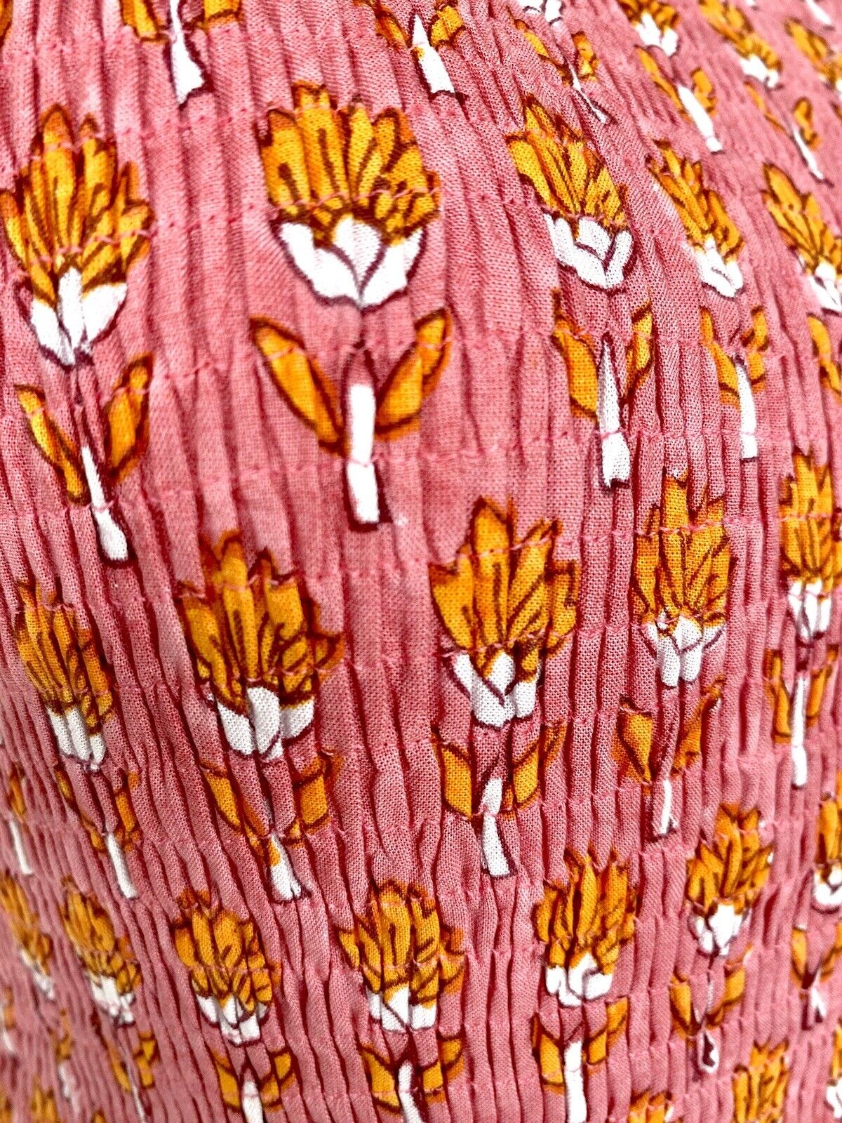 J Marie Elena Smocked Ruched Tiered Dress size L Retail $158 Price $70 NWT