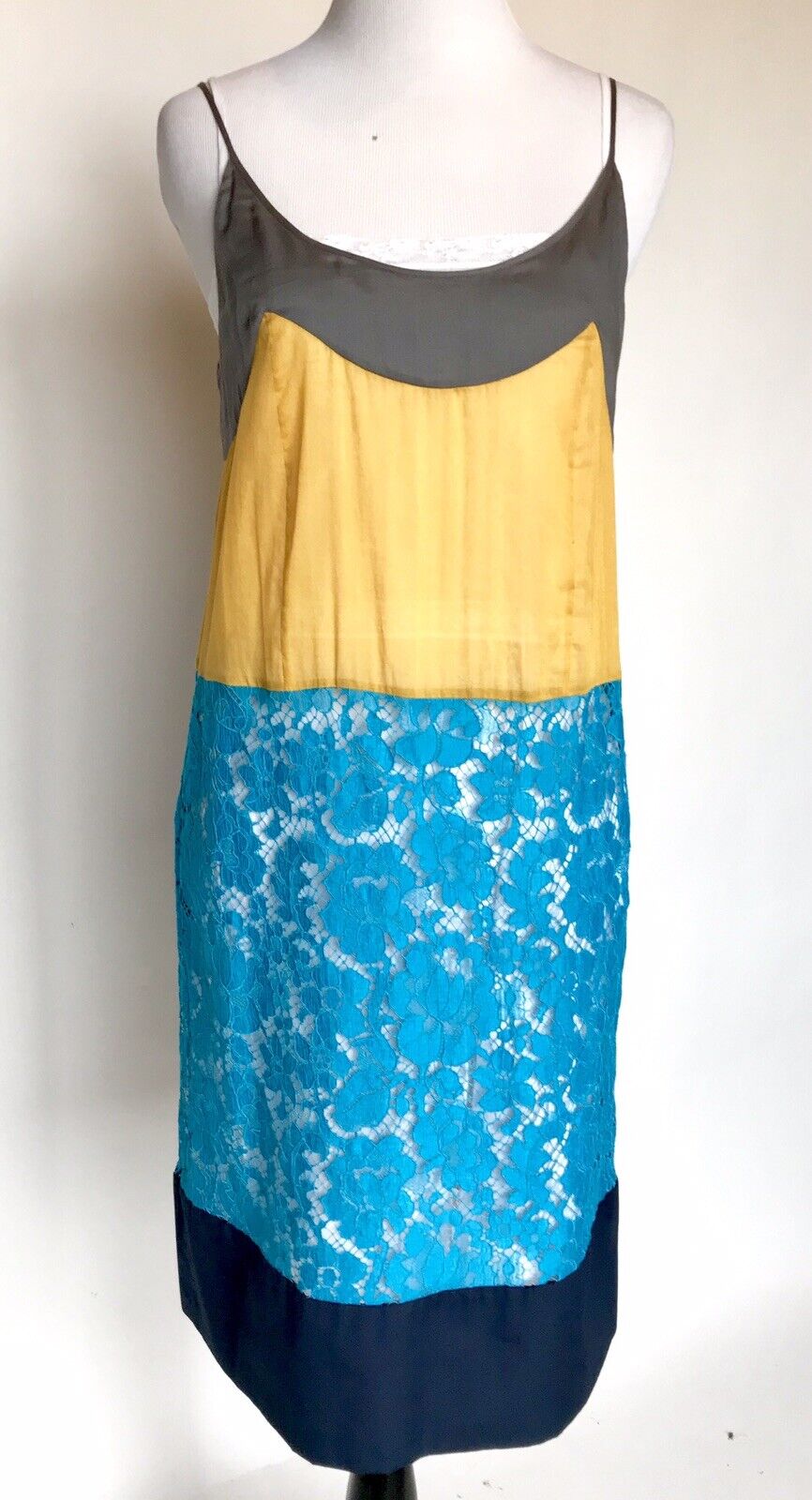 Prada 100% Authentic Lace Slip Dress NWT Sz IT 38 US 2 Retail $2410 Price $595