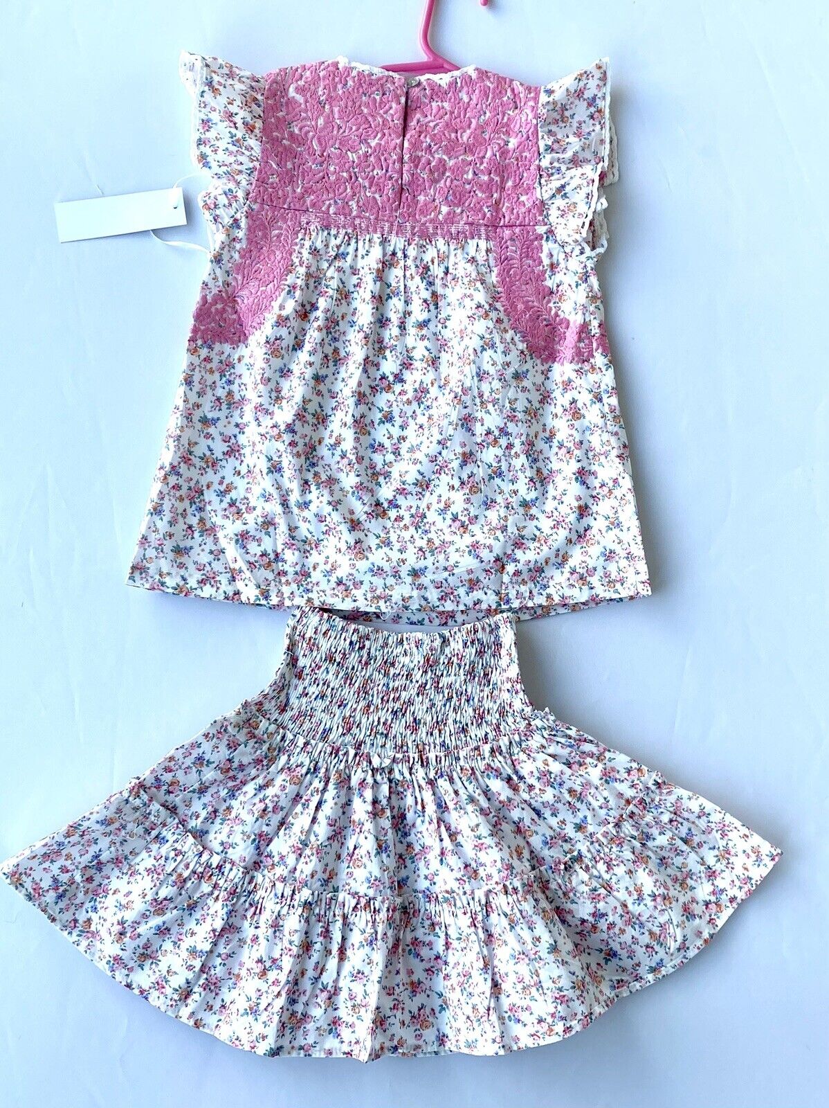 J Marie embroidered Rosalee Set 3T Retail $136 Price $49 Blouse Skort