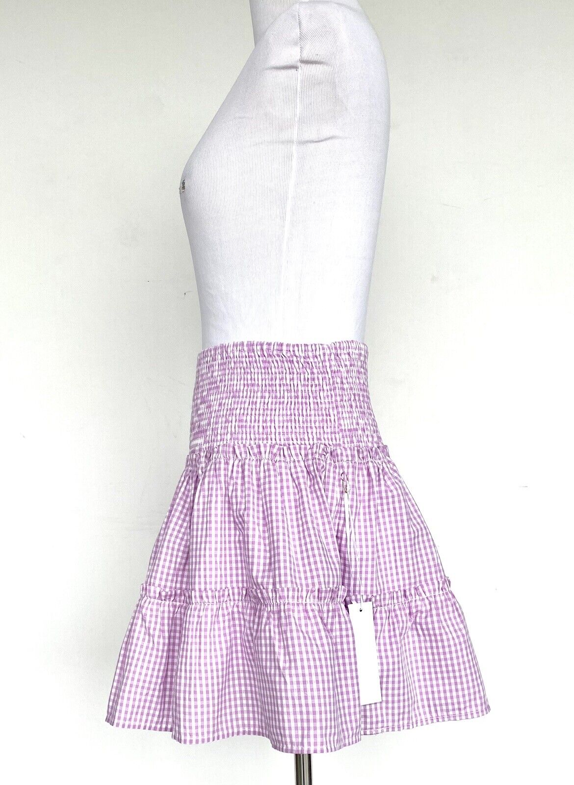 J Marie The Julia Skort size M Retail $70 Price $49 NWT smocked tiered gingham