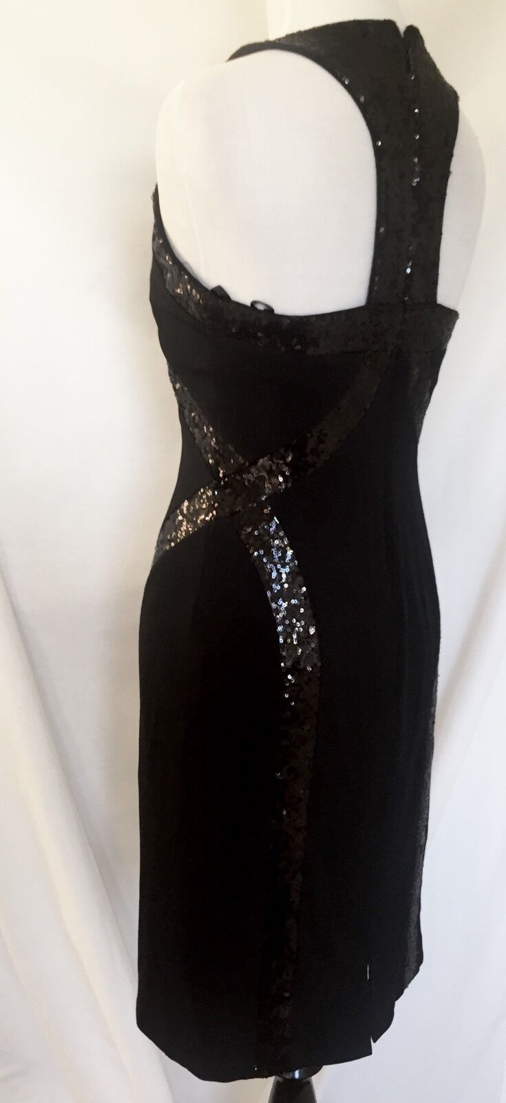 Laundry Black Sequin Dress. NWT Retails $275 Price $72 Size 2