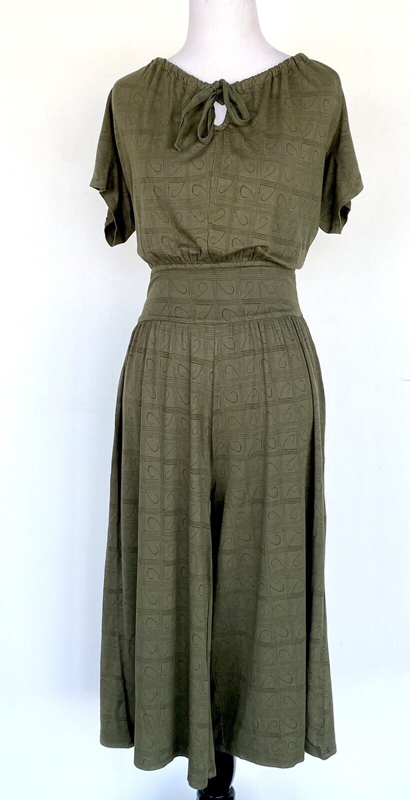 Sundance Felicity Jumpsuit Olive Green Retails $128 Price $64 NWT Size XS