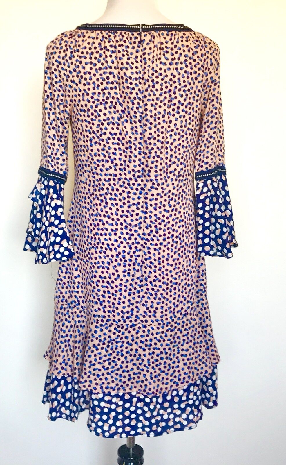 Nanette Lepore Spot Bell Sleeve Dress NWT Size 6 Price $72