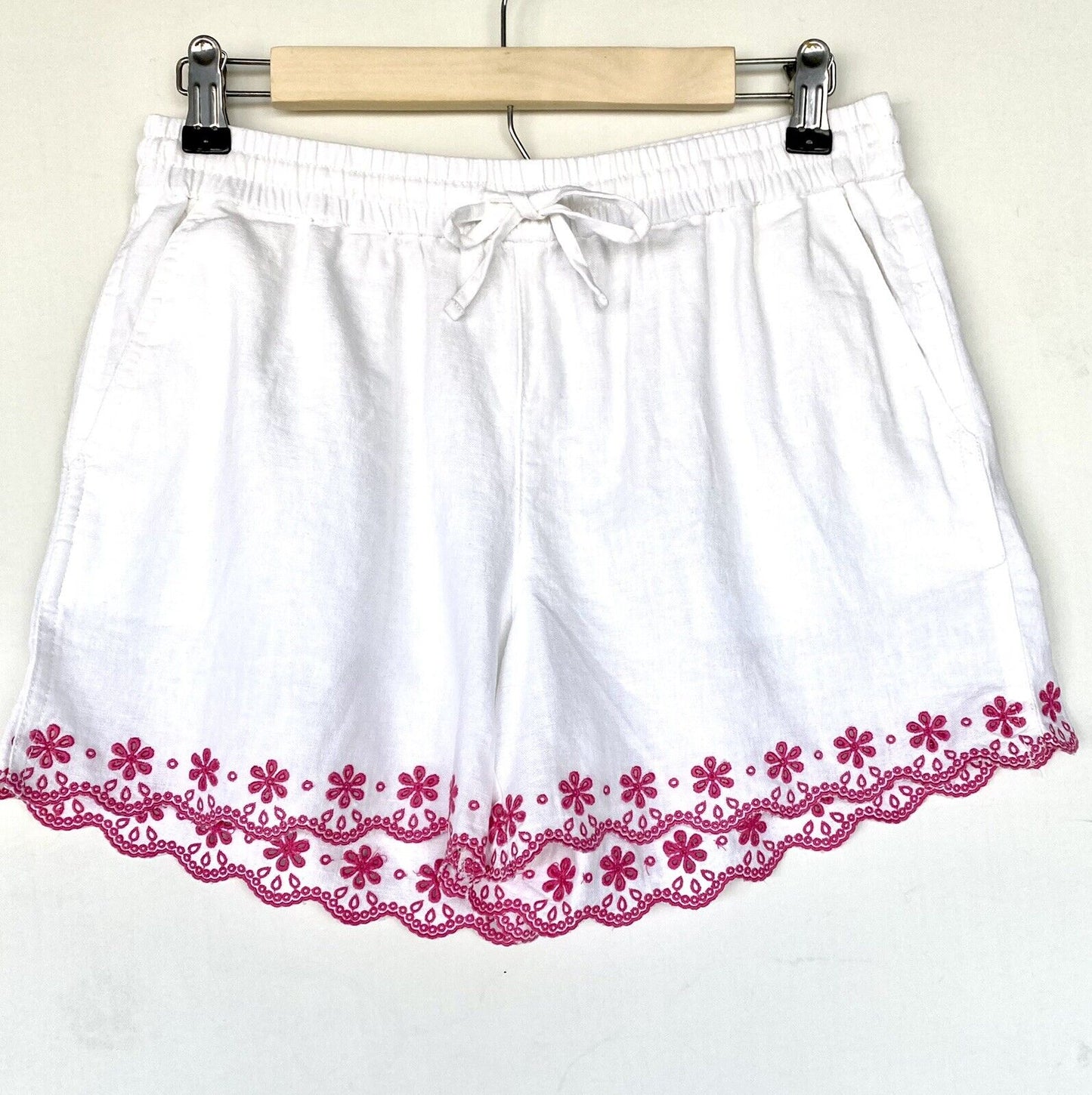 J Crew Embroidered Linen Mix Shorts NWT Retail $69.50  Price $36.50 Size XS