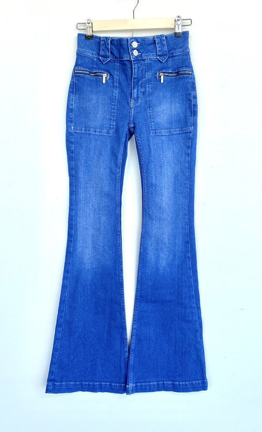 Free People Layla High Rise Flare Jean Sz 24 Retail $128 Price $69 NWT