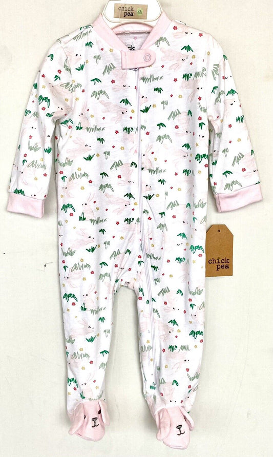 chickpea Bunny Rabbit Coverall Footsie 3-6 Months NWT Price $16