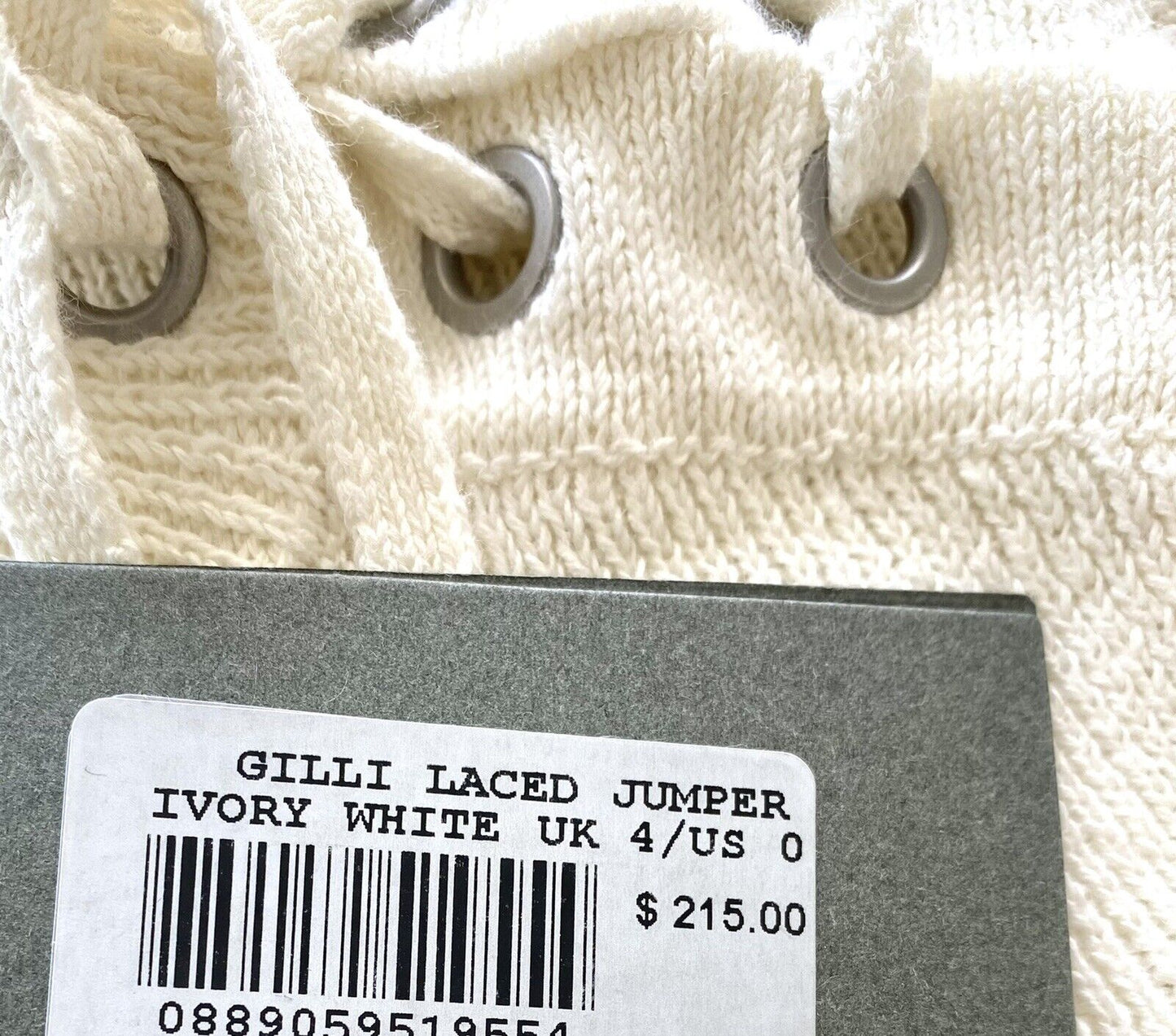 AllSaints Gilli Laced Jumper Sweater Retail $215 Price $98 Size 0 All Saints