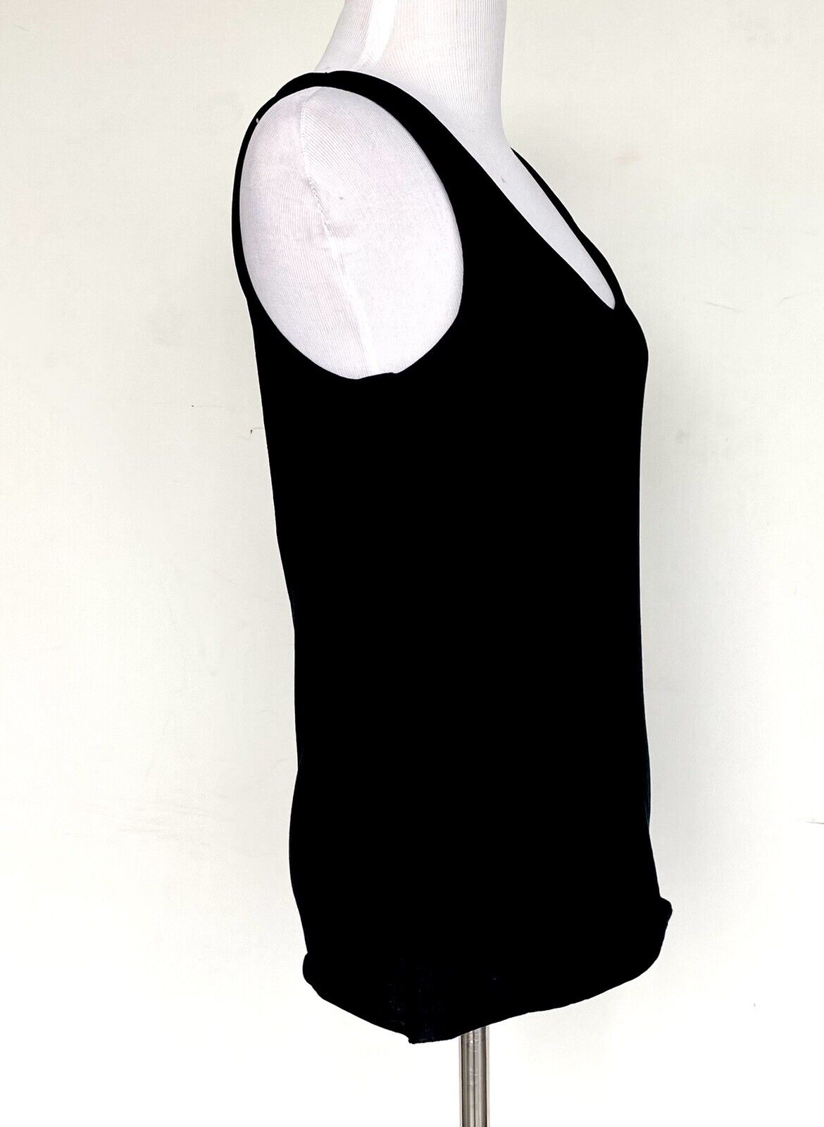AllSaints Black Emelyn Vest Tee. Price $35 Size XS NWT Roll Edge