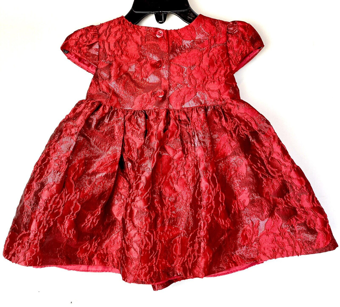Petite Frais Red Brocade Party Dress Retail $32 Price $22 Size 9 M