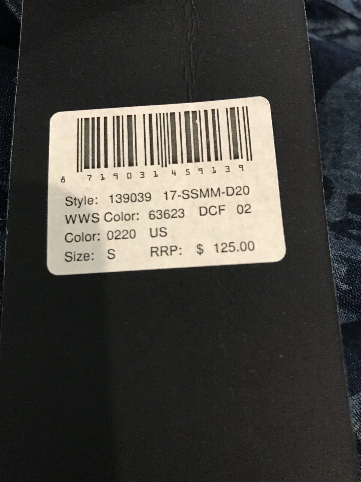 Scotch & Soda Blue Linen / Cotton Mix Shirt. NWT Small Retail $125 Price $69