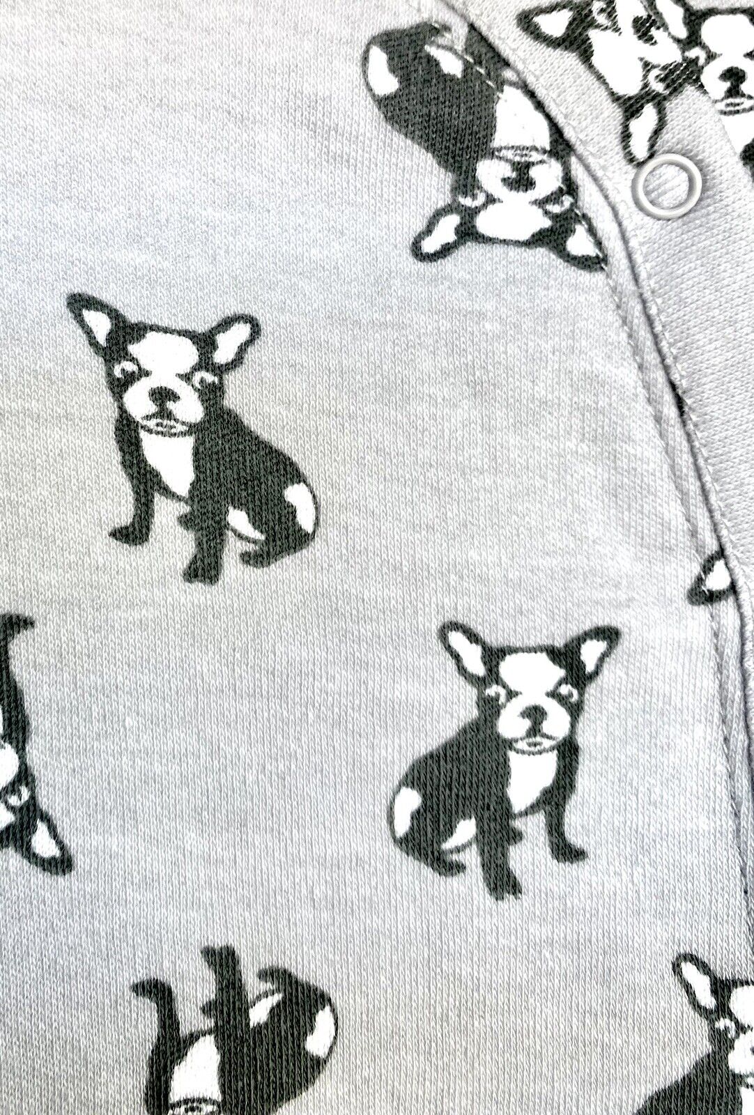 Nordstrom Baby Bulldog Soft 100% Cotton Sleepsuit Footie NWT  Price $25 Newborn