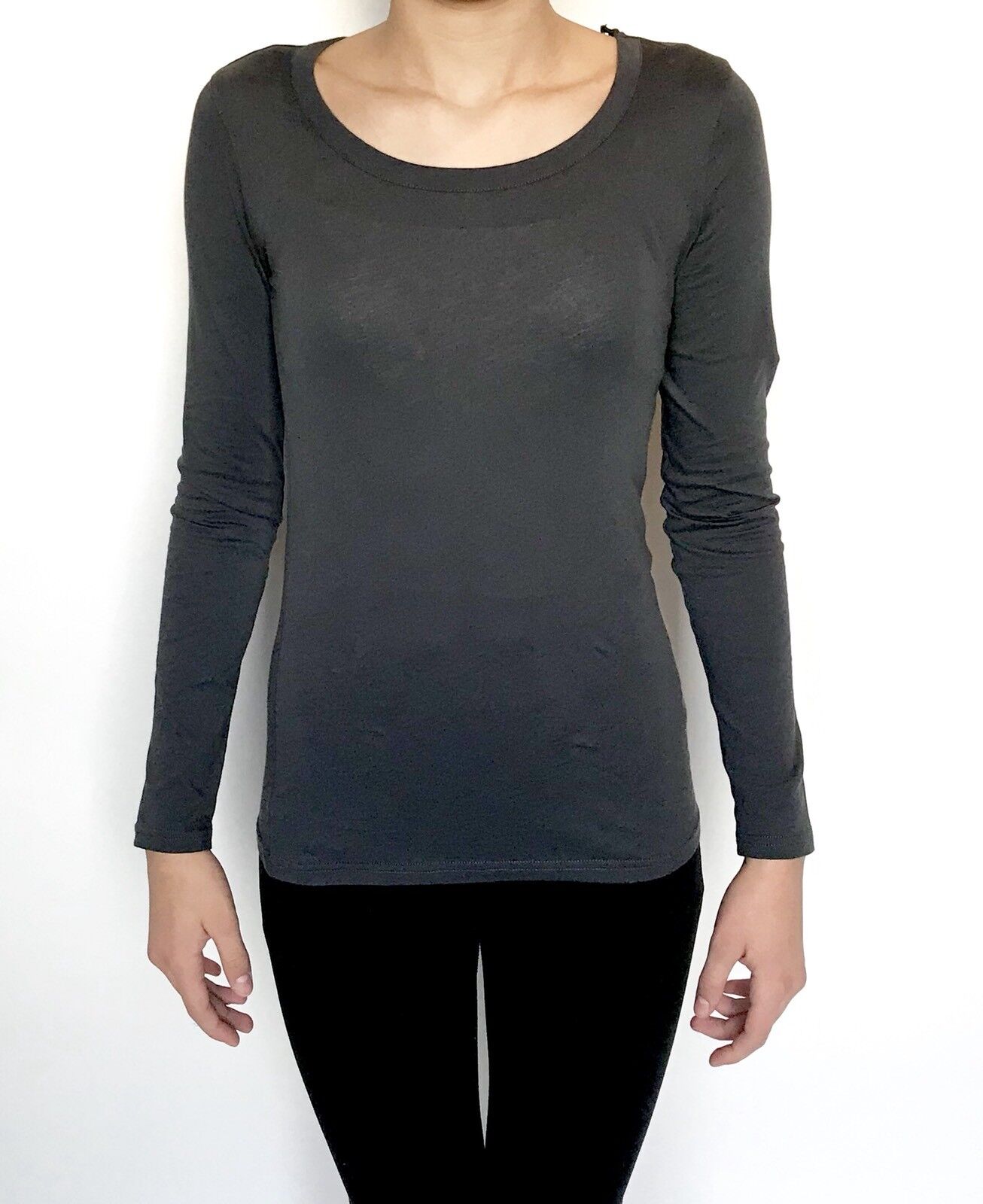 AllSaints Stam LS Top. Washed Black NWT Retail $65 Price $39 Size 0 All Saints
