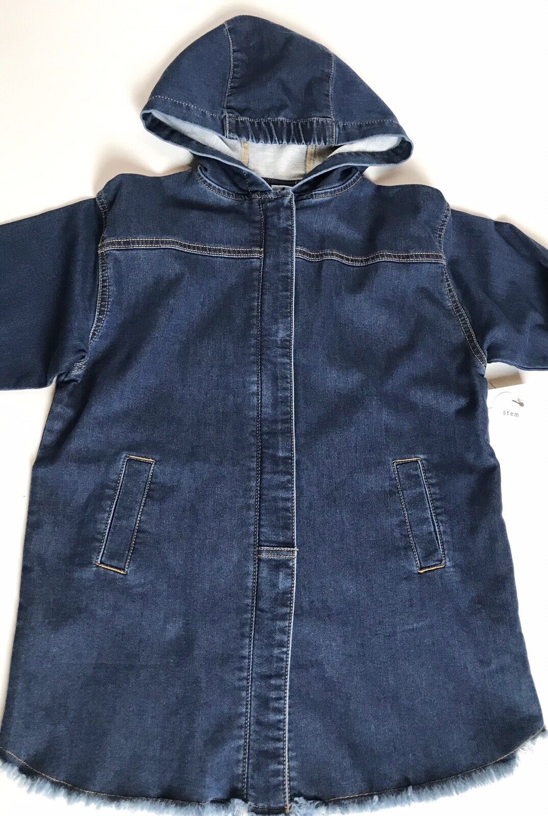 Stem Girls Denim Hooded Parka Age 6 Retails $49 Price $29 NWT