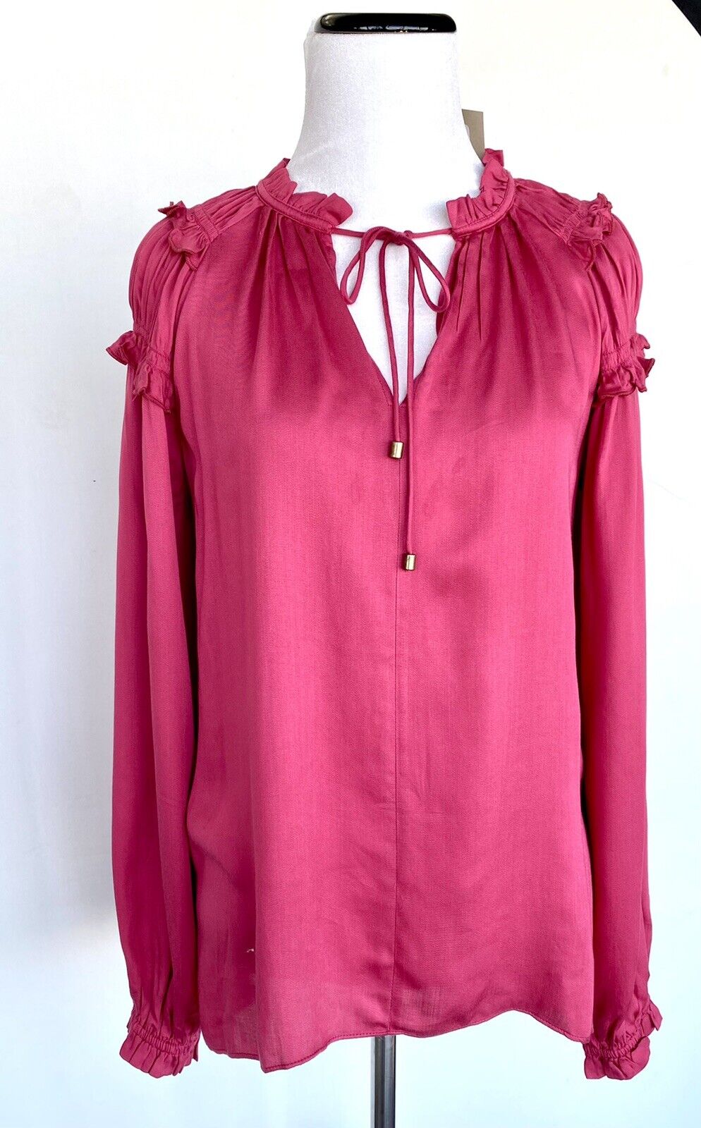 Sundance So In Love LS Blouse. Retails $128 Price $49 NWT Size XS